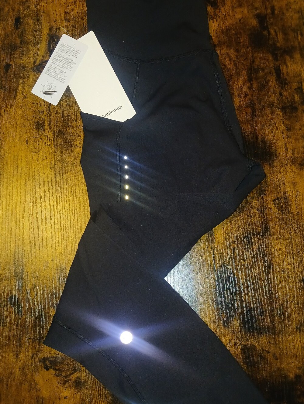 lululemon athletica Black Reflective Jogger Sweatpants